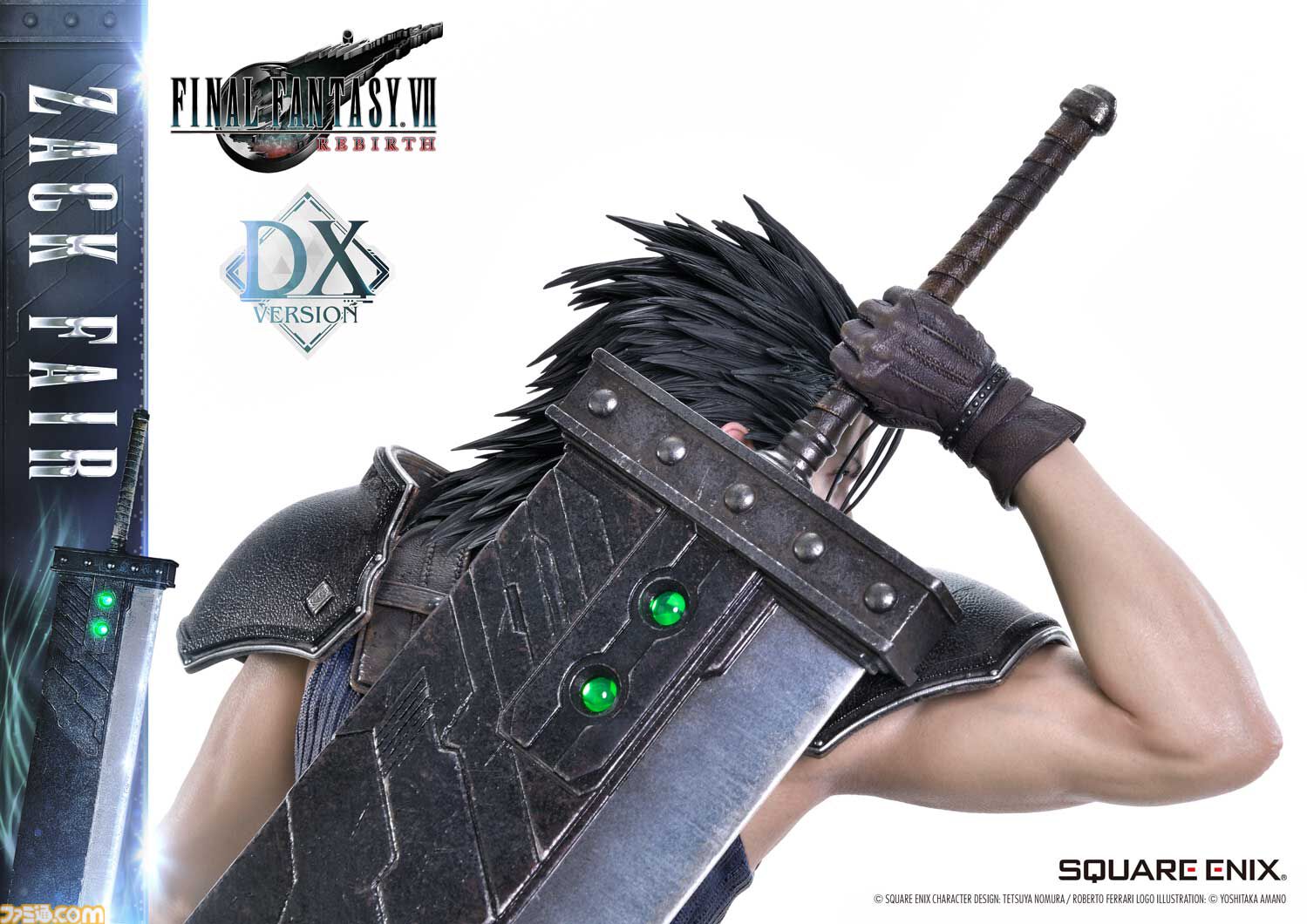 『FF7リバース』ザックスの高級フィギュア（26万4000円）予約開始。あわせて『FF7』のローポリ姿（3300円）もフィギュアに