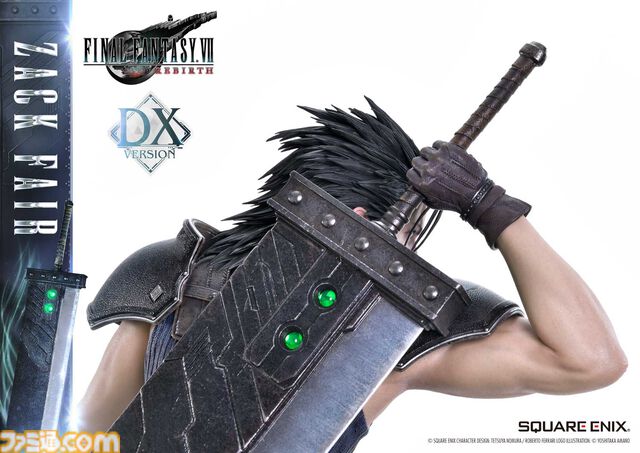 『FF7リバース』ザックスの高級フィギュア（26万4000円）予約開始。あわせて『FF7』のローポリ姿（3300円）もフィギュアに
