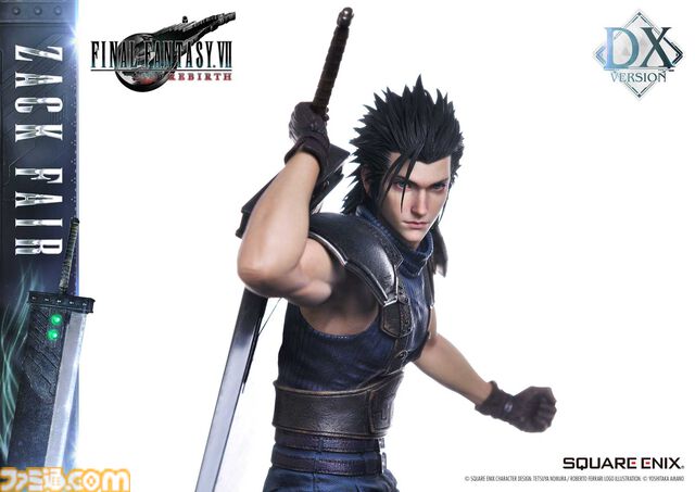 『FF7リバース』ザックスの高級フィギュア（26万4000円）予約開始。あわせて『FF7』のローポリ姿（3300円）もフィギュアに