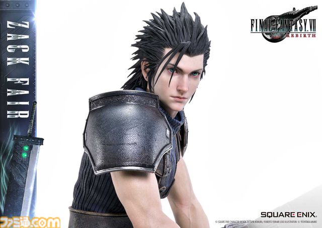 『FF7リバース』ザックスの高級フィギュア（26万4000円）予約開始。あわせて『FF7』のローポリ姿（3300円）もフィギュアに