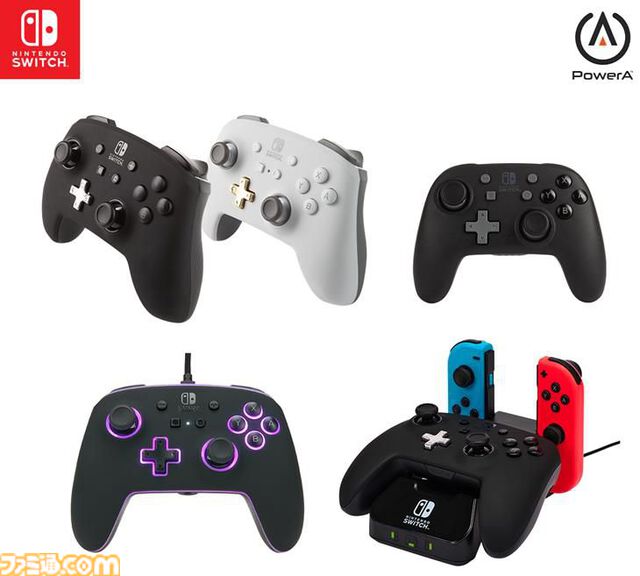 割り当て可能な背面ボタンや摩擦防止リング搭載のSwitch用コントローラーが登場。PowerAの任天堂ライセンス商品5製品が発売中