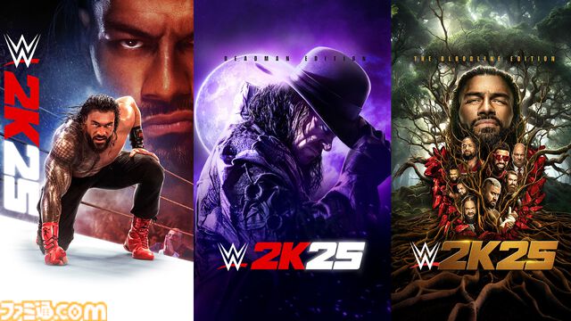 プロレスゲーム『WWE 2K25』（英語版）が3月に発売決定。男女混合マッチ、アンダーグラウンドマッチなど新たな試合形式を導入