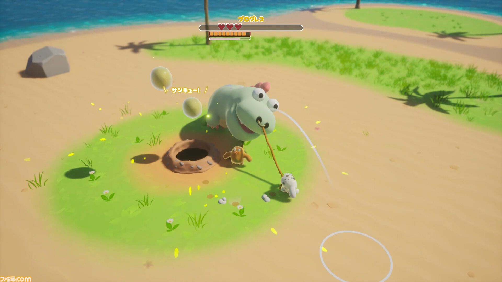 『パペット ザウルス』怪獣引っ張り協力アクションが発表。ひとりは頭、ひとりは足を操作して巨大モンスターを思うがままに操れ【Steam】
