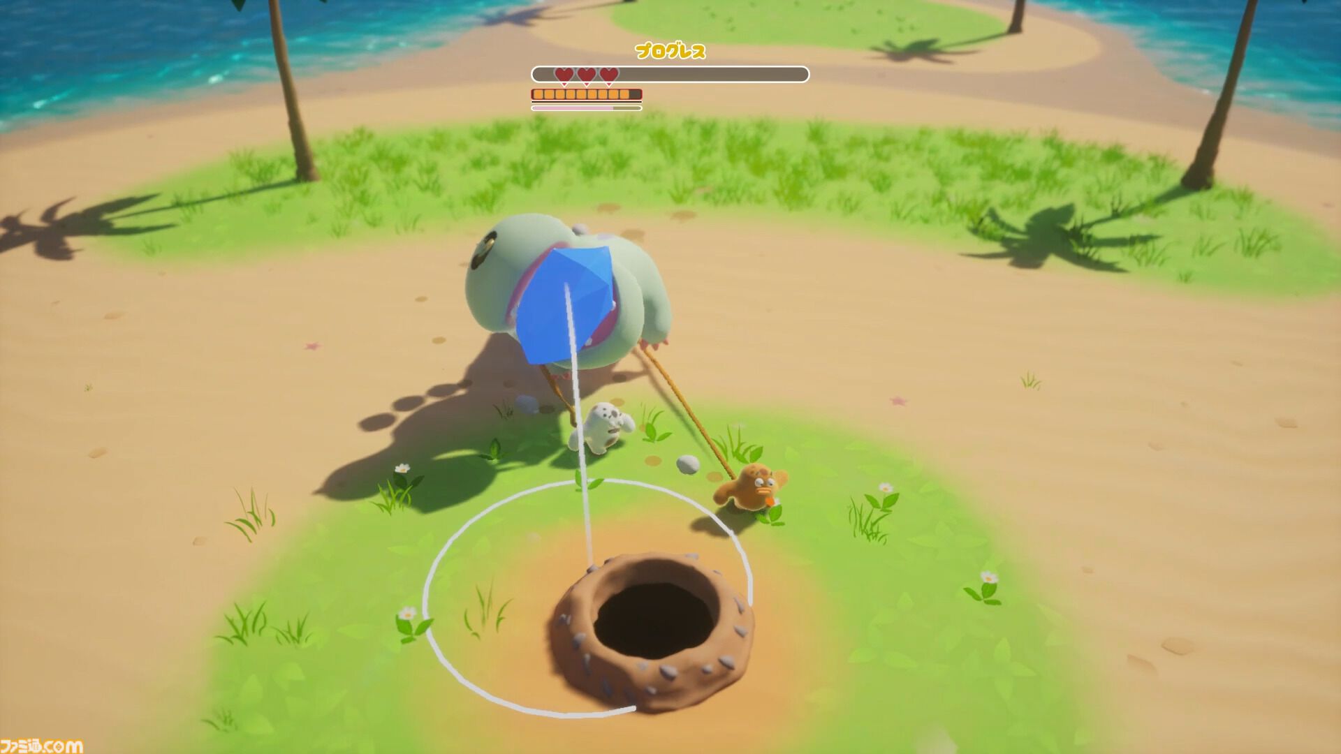 『パペット ザウルス』怪獣引っ張り協力アクションが発表。ひとりは頭、ひとりは足を操作して巨大モンスターを思うがままに操れ【Steam】