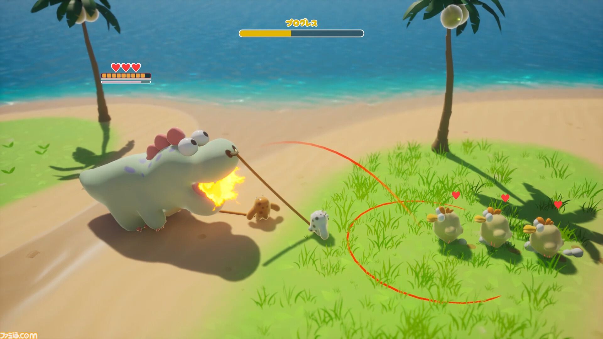 『パペット ザウルス』怪獣引っ張り協力アクションが発表。ひとりは頭、ひとりは足を操作して巨大モンスターを思うがままに操れ【Steam】