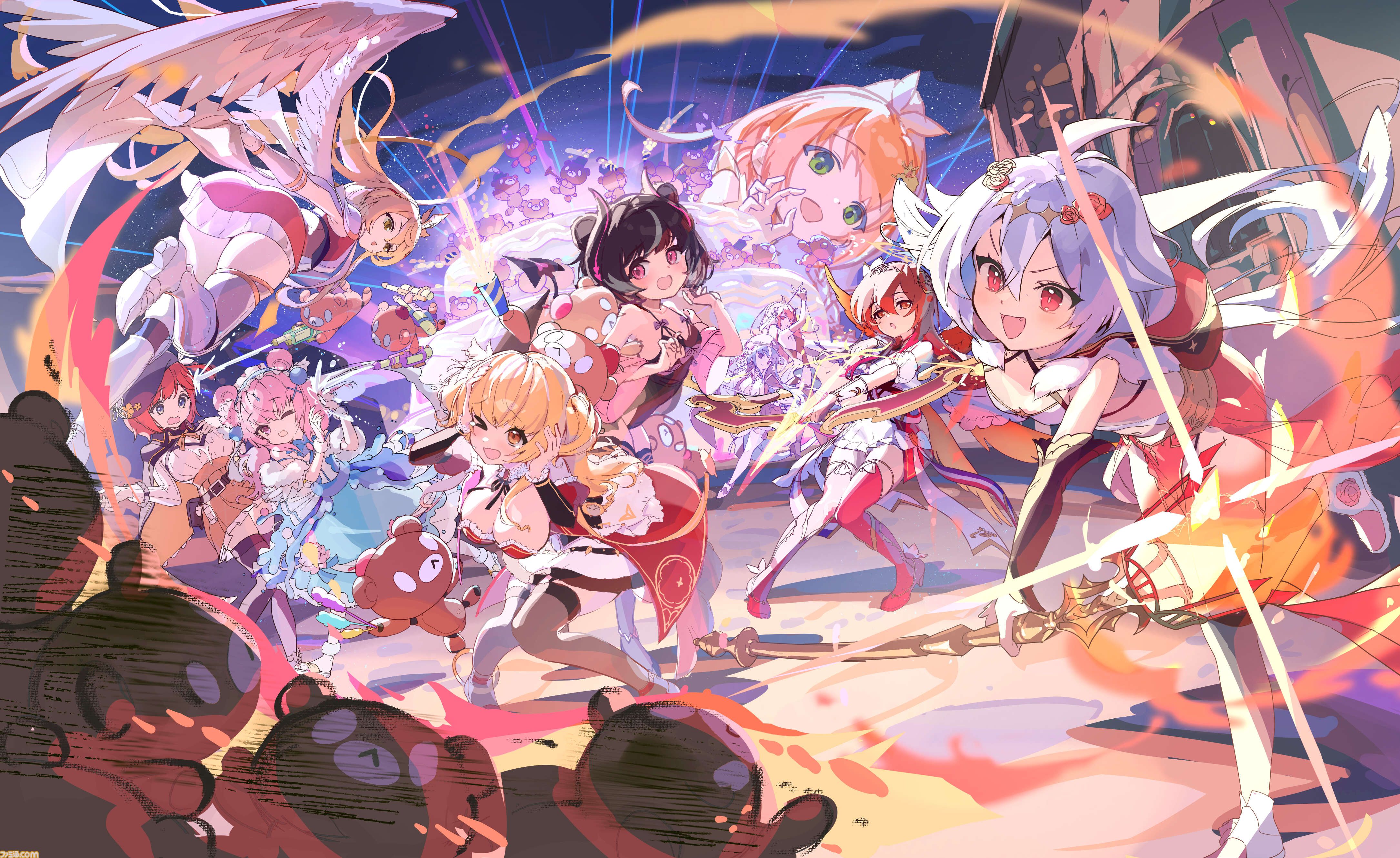 DMM GAMESで“くまさん祭り”開催。『フラワーナイトガール』『ミストレ』などチームくまさん5タイトルの相互コラボはストーリー、コラボキャラ、キャンペーンとラップ！？