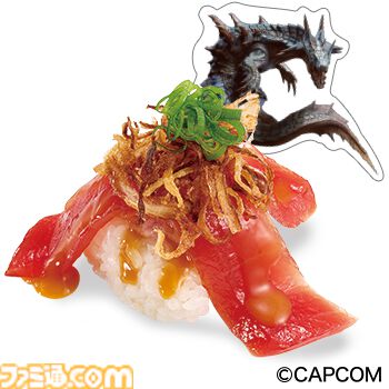 『モンハン』×スシローのコラボが2月12日より開始。限定すしや回復薬風ボトル付きが登場。フルフルのティッシュケースやカジキ弓ハンガーが当たるキャンペーンも！