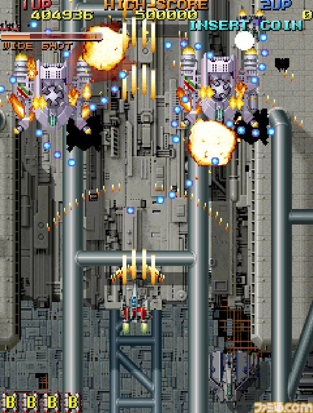 【アケアカ】『バイパーフェイズ1』PS4版が本日（2/5）より販売再開。迫りくる宇宙空母と地球防衛軍の戦いを描いた縦スクロール型シューティングゲーム