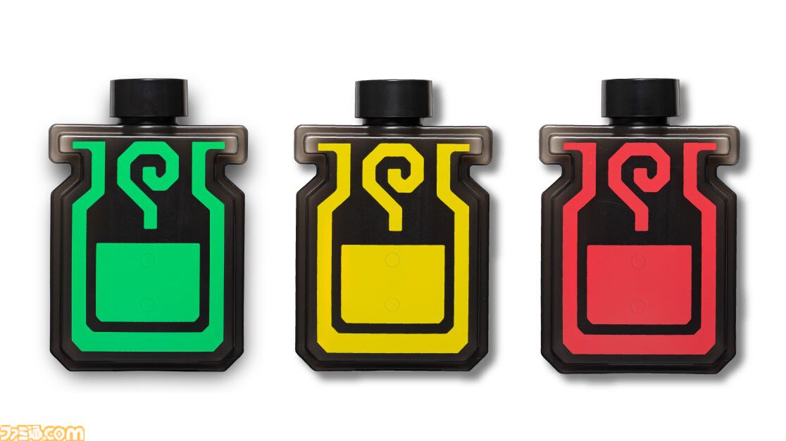 スシロー モンハン 回復薬ボトル コード無&銀冠ピック1枚とハズレ3枚