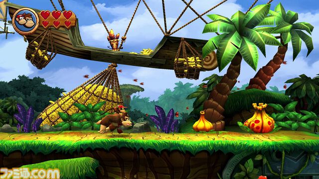 『ドンキーコング リターンズ HD』無料体験版が本日（2/6）配信。バナナジャングルなど序盤コースを遊びやすいモダンモードでプレイ可能