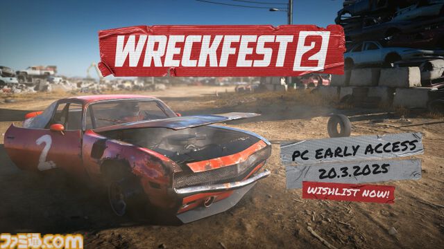 『Wreckfest2（レックフェスト2）』Steam版の早期アクセスが3月20日より開始。車同士が激しく激突するド派手なレースゲーム