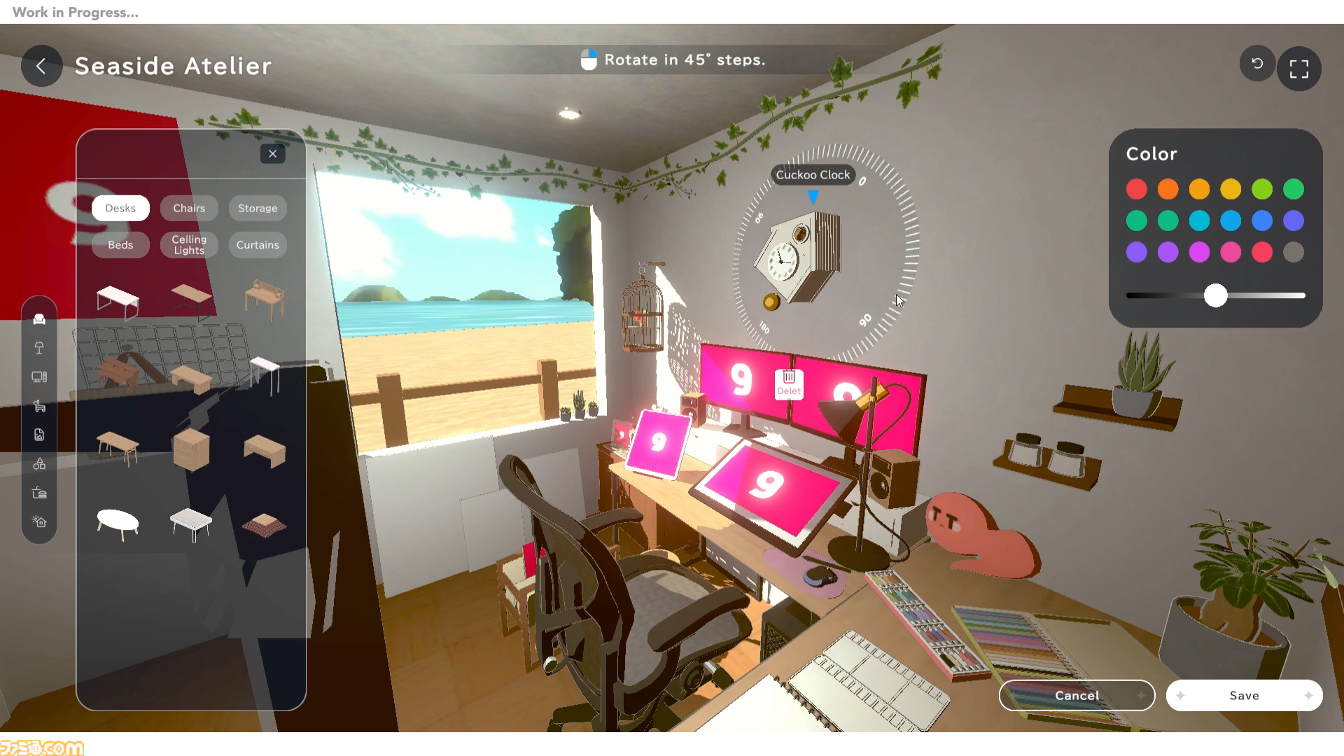 『gogh（ゴッホ）: Focus with Your Avatar』集中支援PCゲームの開発プレビュー動画公開。アバターやデスクをカスタマイズして作る自分だけの作業空間