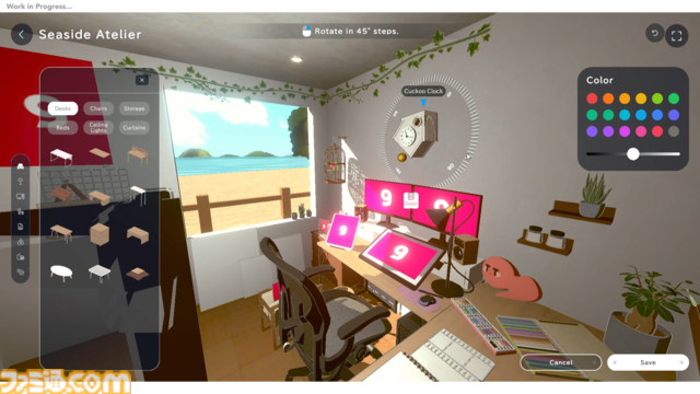 『gogh（ゴッホ）: Focus with Your Avatar』集中支援PCゲームの開発プレビュー動画公開。アバターやデスクをカスタマイズして作る自分だけの作業空間