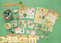 『スイカゲーム』の文具・雑貨が4月下旬に発売。クリアファイル、ステッカー、ポーチなどがかわいいフルーツやゲーム画面モチーフのデザインに