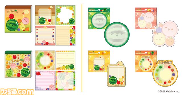 『スイカゲーム』の文具・雑貨が4月下旬に発売。クリアファイル、ステッカー、ポーチなどがかわいいフルーツやゲーム画面モチーフのデザインに