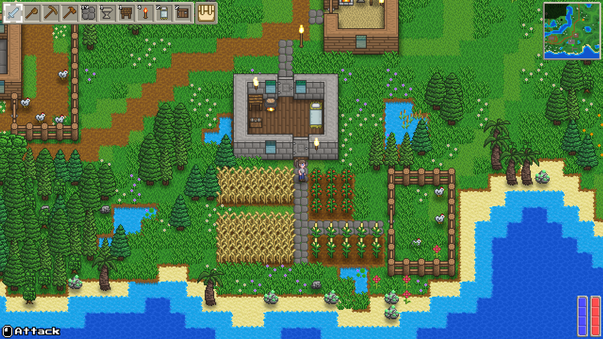 オープンワールドサバイバルクラフト『Delverium（デルヴェリウム）』デモ版配信開始。自動生成される世界で農業・探索・戦闘など思うがままに遊び尽くせ