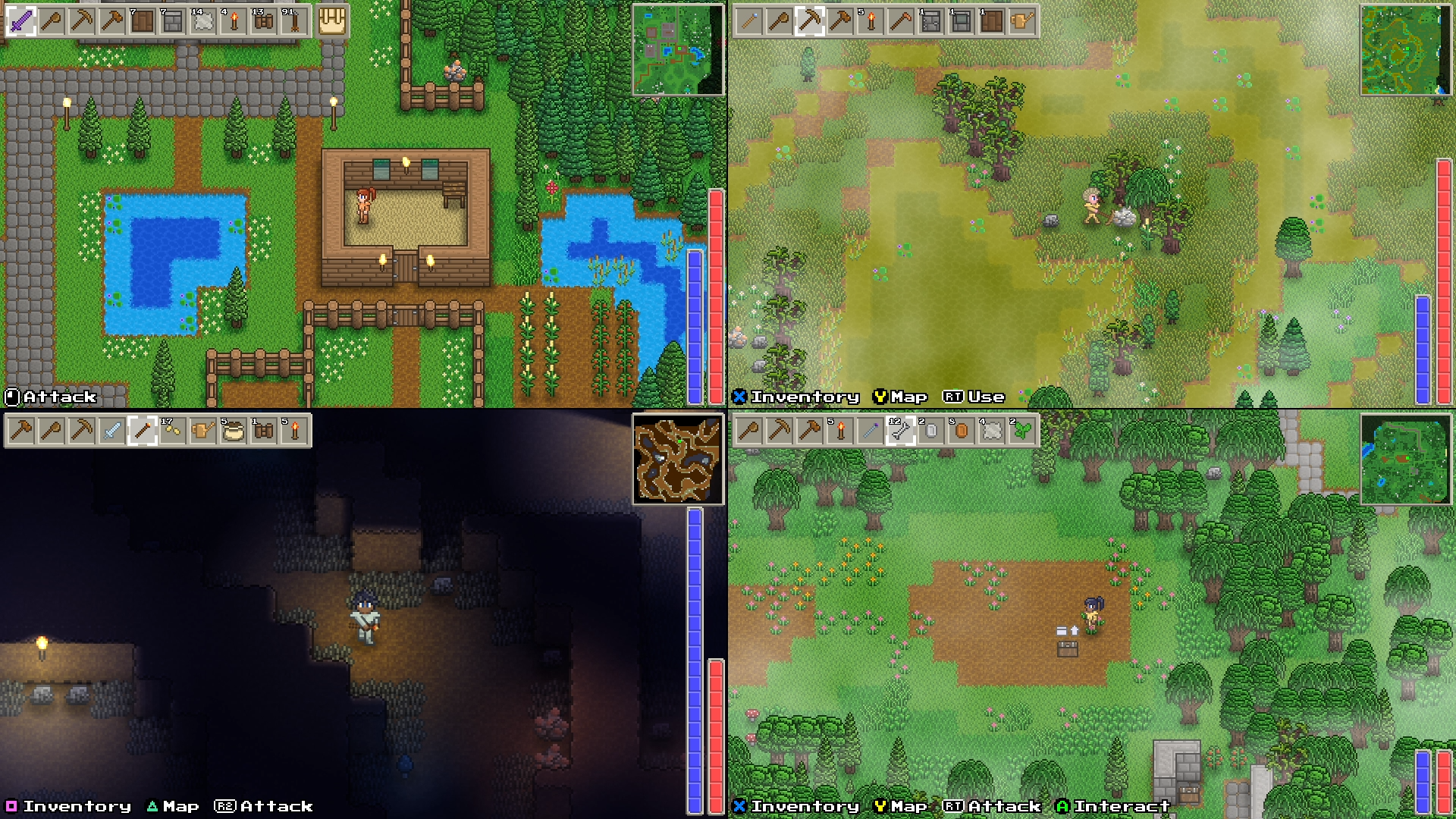 オープンワールドサバイバルクラフト『Delverium（デルヴェリウム）』デモ版配信開始。自動生成される世界で農業・探索・戦闘など思うがままに遊び尽くせ