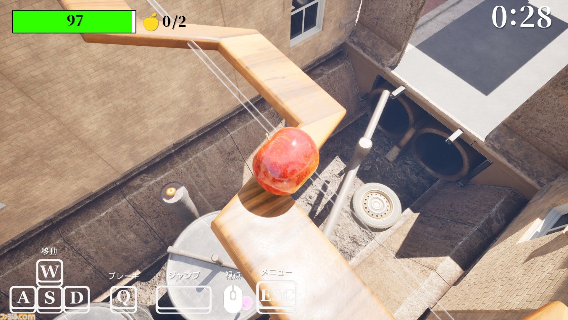 『Gravity’s Apple』リンゴをニュートンまで導いて“万有引力”を証明せよ。『ロストエッグ』ライクな鬼畜アクションが本日（2/10）発売