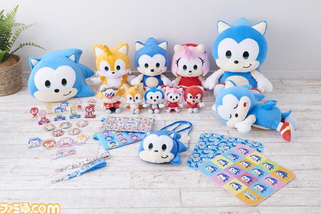『ソニック＆フレンズ』もちっとしたぬいぐるみがかわいい。武将の姿をモチーフにした“戦国ソニック”シリーズなどゆるかわなオリジナルグッズが登場