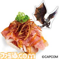 『モンハン』×スシローのコラボは本日（2/12）から開催。限定すし、回復薬風ボトル付きドリンクが登場。フルフルのティッシュケースやカジキ弓ハンガーも当たる