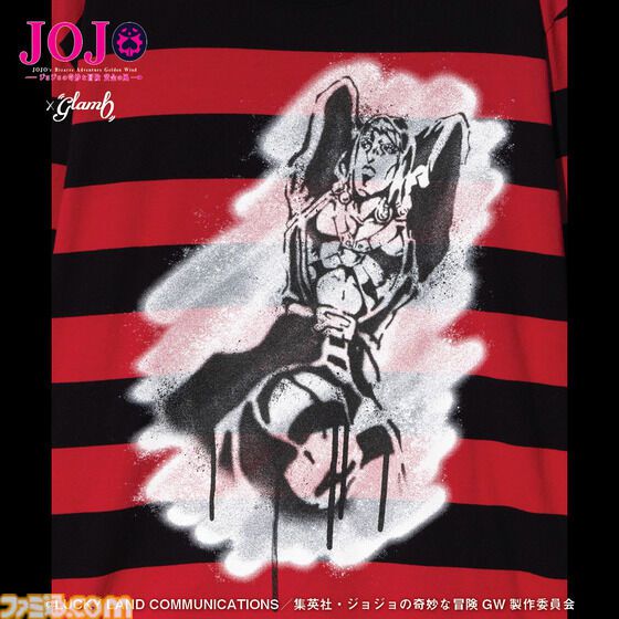 【ジョジョ5部】ピストルズがキュートなミスタ柄ポーチが登場。スカジャンやTシャツなどglambとのコラボアパレルが予約受付中