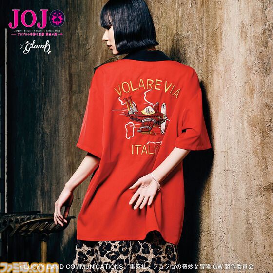 【ジョジョ5部】ピストルズがキュートなミスタ柄ポーチが登場。スカジャンやTシャツなどglambとのコラボアパレルが予約受付中