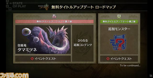 『モンハンワイルズ』2025年無料タイトルアップデート第1弾配信決定。タマミツネが登場。夏に第2弾、数回の無料アプデを予定している【State of Play】
