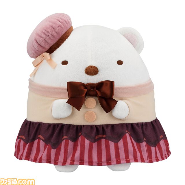 『すみっコぐらし』一番くじが本日（2/14）発売。チョコレートフェア衣装のとかげぬいぐるみがキュート。チョコレートファウンテンも賞品に
