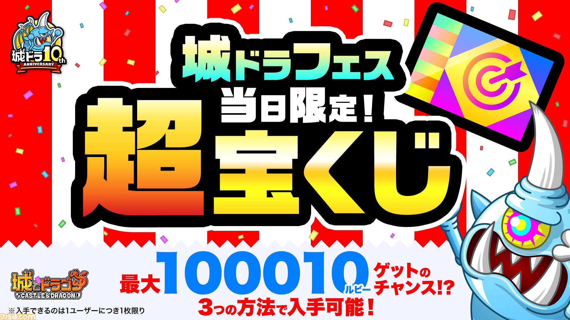 城ドラ』“10周年をみんなで“祝福”！城ドラフェス当日限定7大