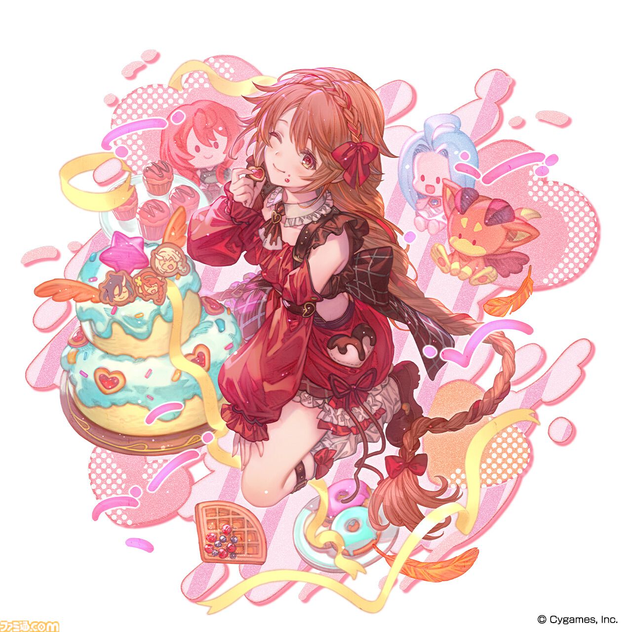 グラブル』バレンタインバージョンのマコラ、ロベリアが登場。フェニー