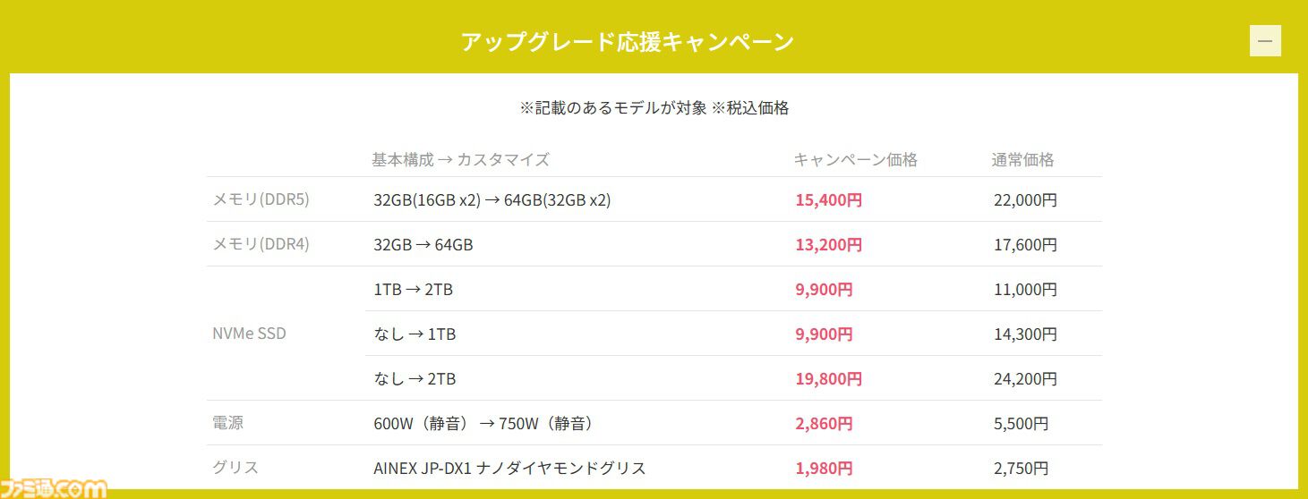 FRONTIERのゲーミングPCが台数限定でセール中。RTX 5090/5080搭載モデルも対象、メモリやSSDアップグレードも割引でお得に