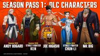 『餓狼伝説CotW』に『スト6』ケン＆春麗がコラボ参戦。シーズンパス1のDLCキャラとして、アンディ・ボガード、ジョー・ヒガシ、Mr.ビッグとともに収録