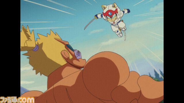 『キャッ党忍伝てやんでえ』1990年の人気ギャグバトルアニメがゲーム化。秘密忍者隊ニャンキーメンバーを切り替えながらパズルや戦闘に挑む2DアクションRPG