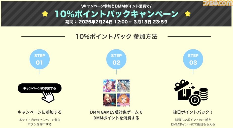 DMM GAMES版『ウマ娘』『グラブル』『シャドバ』『プリコネR』を遊ぶと最大1万DMMポイントが当たる！ “春のCygames合同キャンペーン2025”が2月24日開催