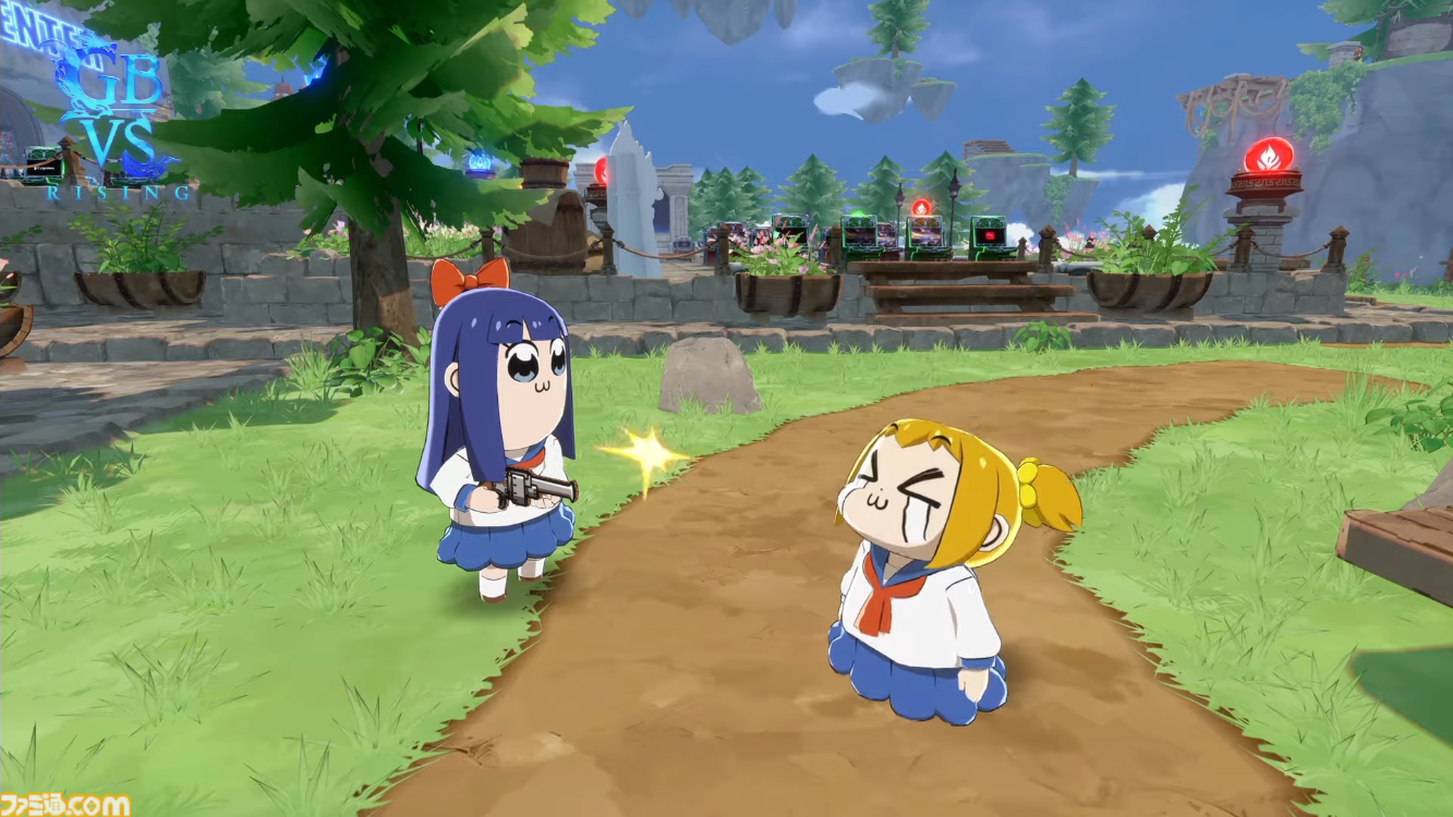 『ポプテピピック』がグラブル格ゲー『GBVSR』とコラボ。ポプ子（声：中尾隆聖）とピピ美（声：若本規夫）のアバターを使ってランクマに殴り込み