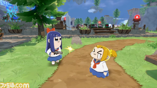 『ポプテピピック』がグラブル格ゲー『GBVSR』とコラボ。ポプ子（声：中尾隆聖）とピピ美（声：若本規夫）のアバターを使ってランクマに殴り込み