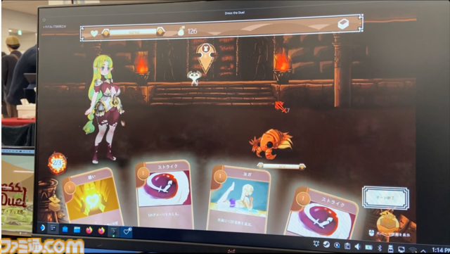 『Dress the Duel』着せ替えが鍵を握るデッキ構築ローグライク。装備を重ねるか、脱ぎ捨てて火力を出すかの駆け引きがたまらない。そしてなにより女の子がもちもち【東京ゲームダンジョン7】