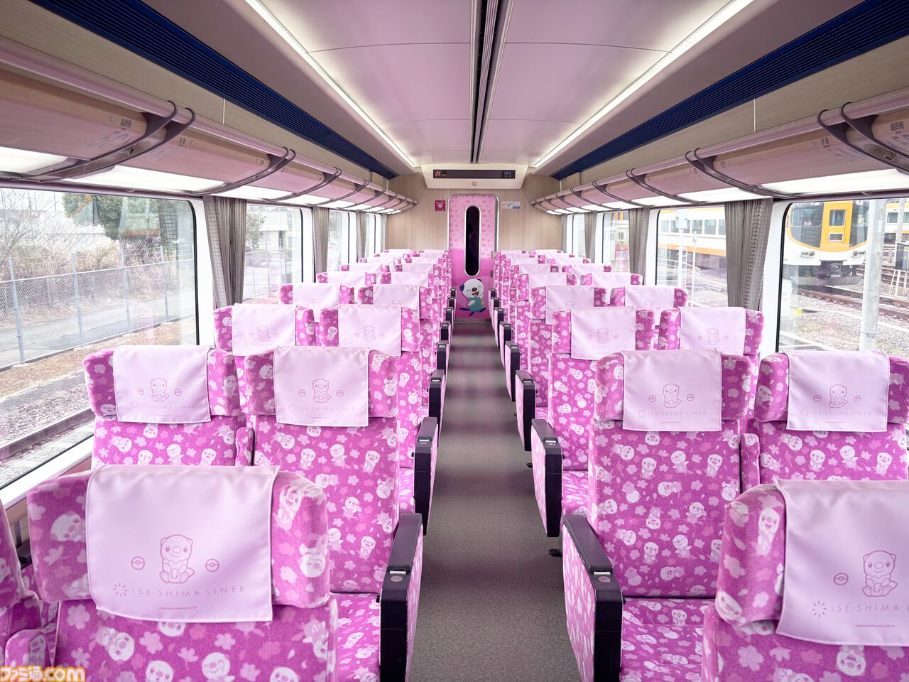 【ポケモン】ミジュマルづくしの列車“ミジュマルライナー”が2月27日より運行開始。伊勢志摩ライナーに全面ラッピング