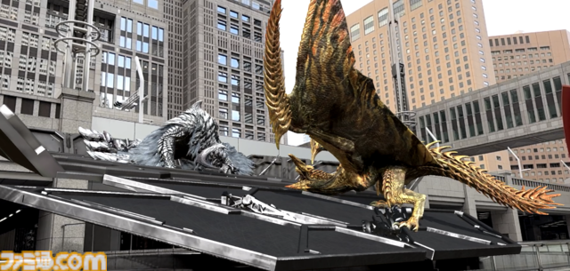 東京都庁に『モンスターハンターワイルズ』2大モンスターが襲来！ “鎖刃竜”アルシュベルドと“煌雷竜”レ・ダウの激闘をARで没入体験