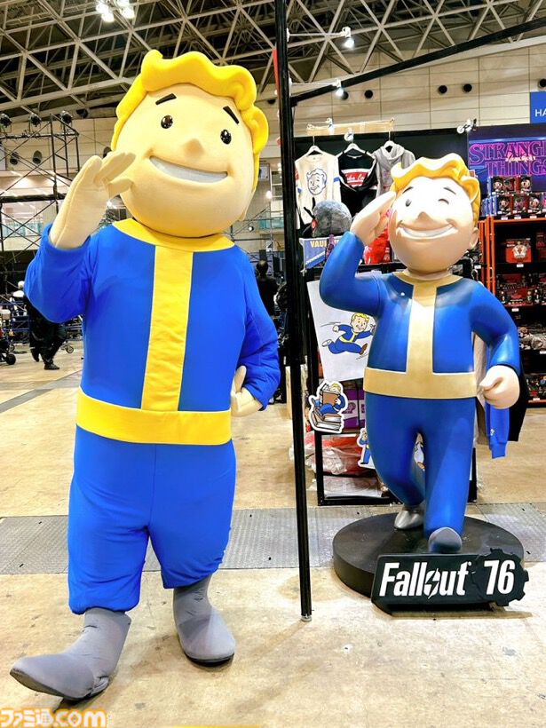 『Fallout』シリーズ公式グッズ期間限定ショップが渋谷・心斎橋パルコで開催。ボルトボーイ着ぐるみと写真も撮れる