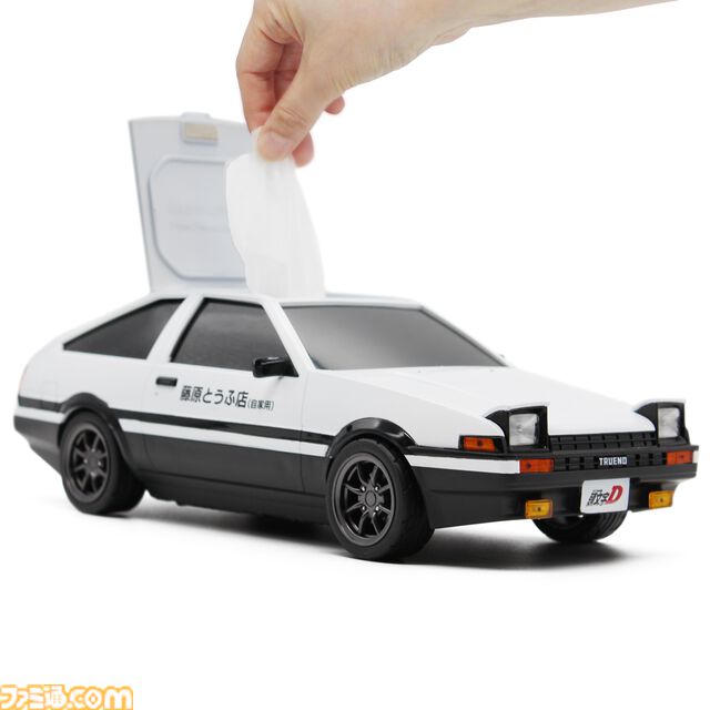 『頭文字D』トヨタ AE86型のウェットティッシュケースが登場。数々の伝説を彩ったあの車両を、こだわりのディテールで忠実に再現
