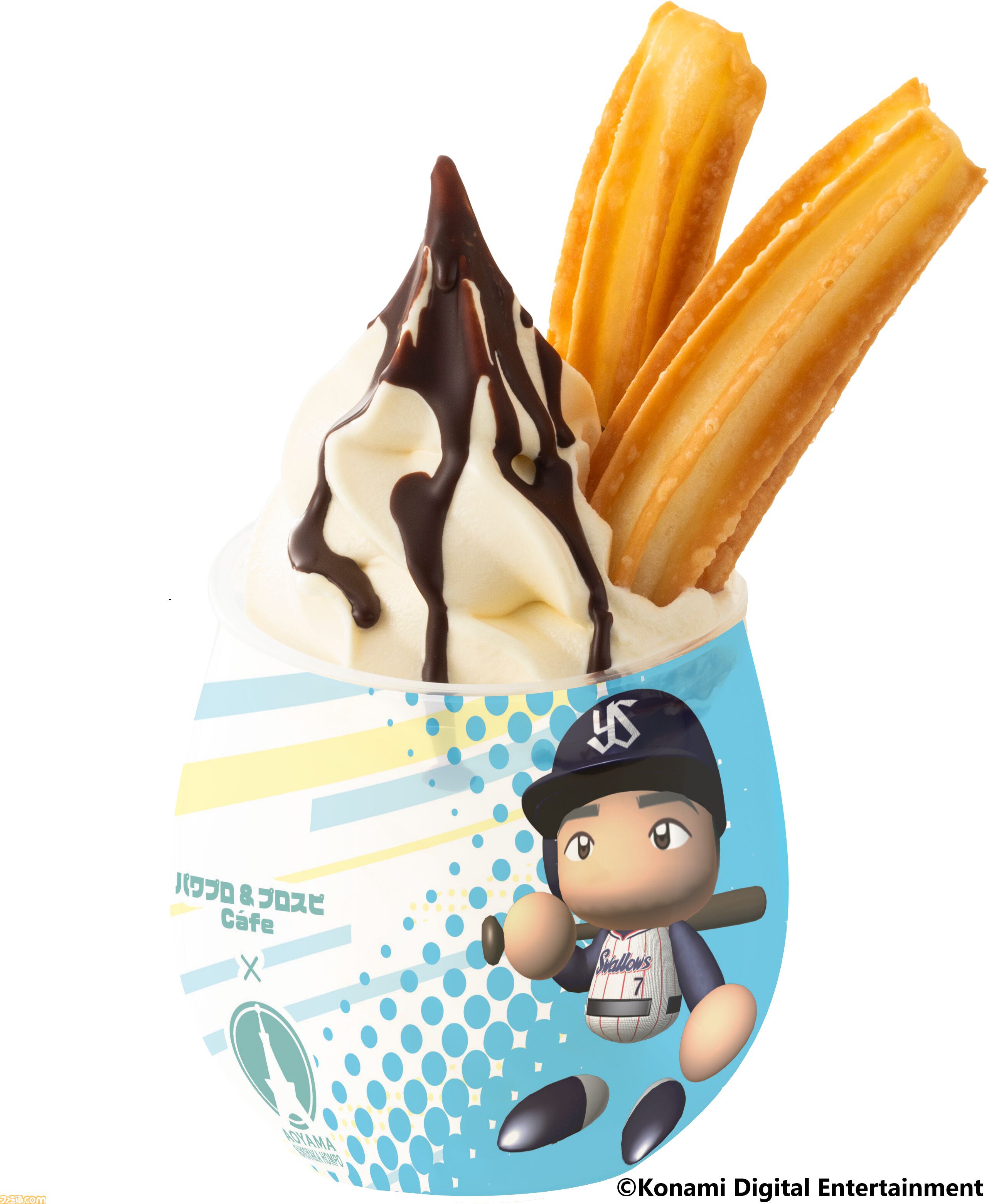 『パワプロ』『プロスピ』業界初のコラボカフェが神宮球場内に3月14日より開店。パワプロくんの米粉チュロスなどスイーツが登場