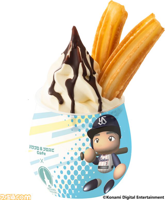 『パワプロ』『プロスピ』業界初のコラボカフェが神宮球場内に3月14日より開店。パワプロくんの米粉チュロスなどスイーツが登場