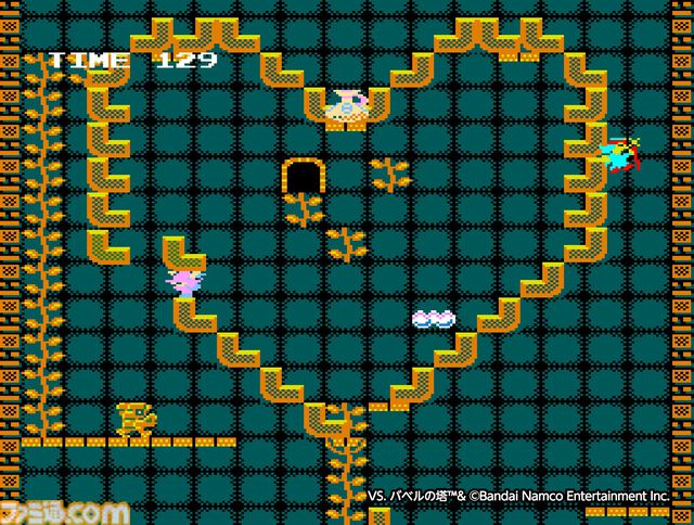 【アケアカ】『VS. バベルの塔』3月6日配信。ブロックを積んで頂上を目指す1986年の名作アクションパズル