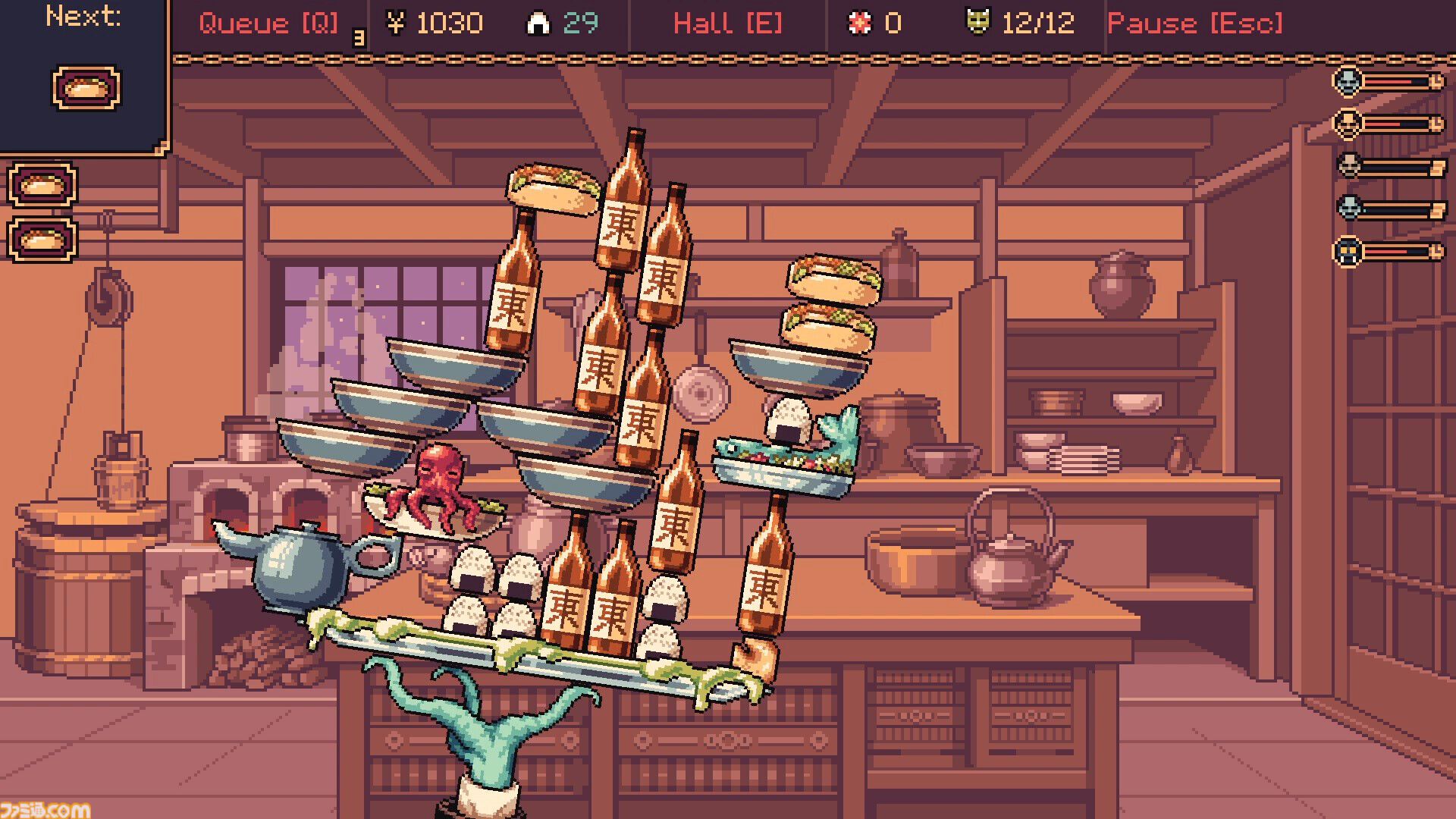 『The Way of the Tray』トレイの上にバランスよく料理を積み上げろ。異世界ウェイターシミュレーターが発表、ジブリ作品にインスパイアされた日本の精神世界が舞台