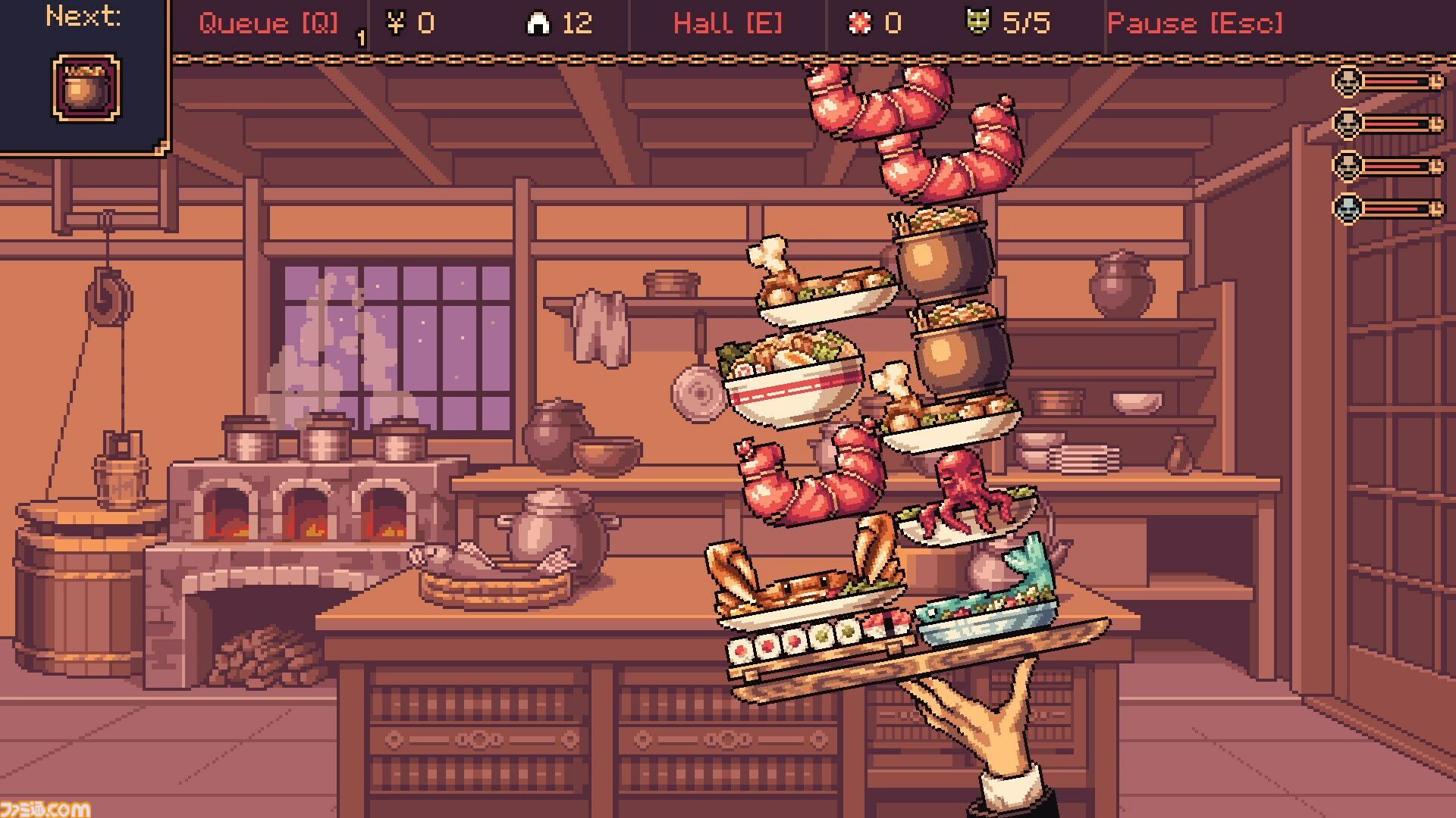 『The Way of the Tray』トレイの上にバランスよく料理を積み上げろ。異世界ウェイターシミュレーターが発表、ジブリ作品にインスパイアされた日本の精神世界が舞台