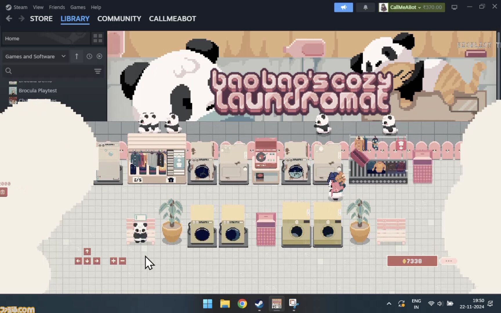 『Bao Bao's Cozy Laundromat』もこもこパンダとランドリー経営するチル系放置ゲーが本日（3/6）発売。そんなに気に掛けなくても、勝手に頑張る