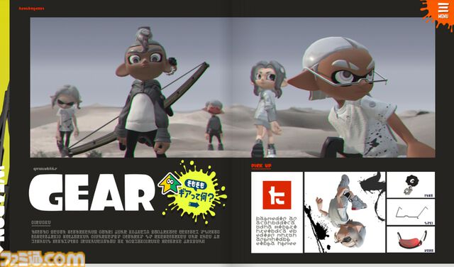 『スプラトゥーン』公式ポータルサイトのファッション特集が更新。ストリンガーなど『スプラ3』から登場したブキとギアブランドの紹介が追加