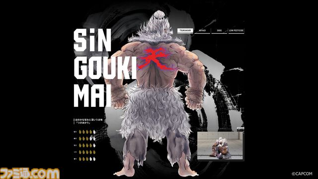 『スト6』豪鬼のコラボ米が3月7日発売。おにぎりを食べる豪鬼にピッタリな“つきあかり”を採用