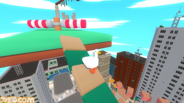 『Duck Off!』アヒルは登るどこまでも。一切羽ばたかず空を目指すマルチプレイ対応のアクションゲーム。越えられそうな足場も律儀にジャンプする